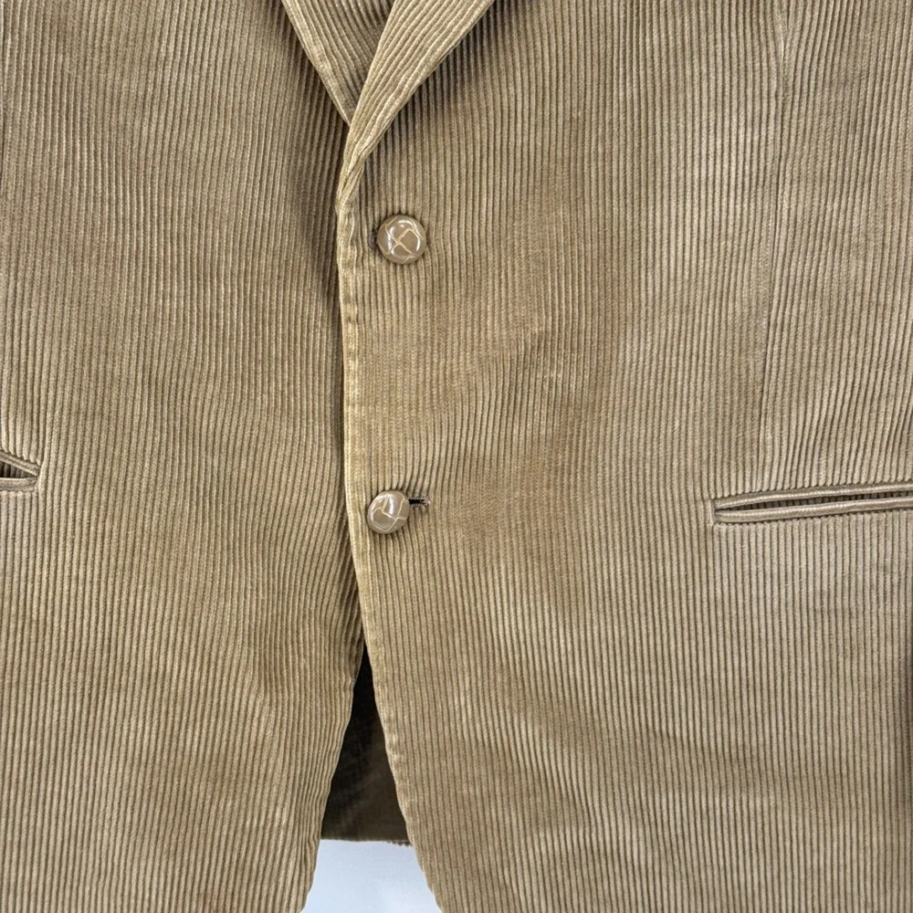 New England Collection Tan Corduroy Jacket 46R‎